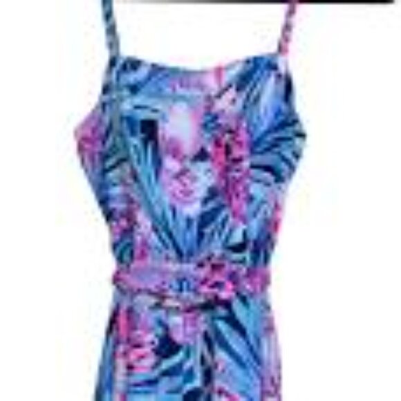 Lilly Pulitzer Blue and Pink Maxi Dress - Picture 14 of 14